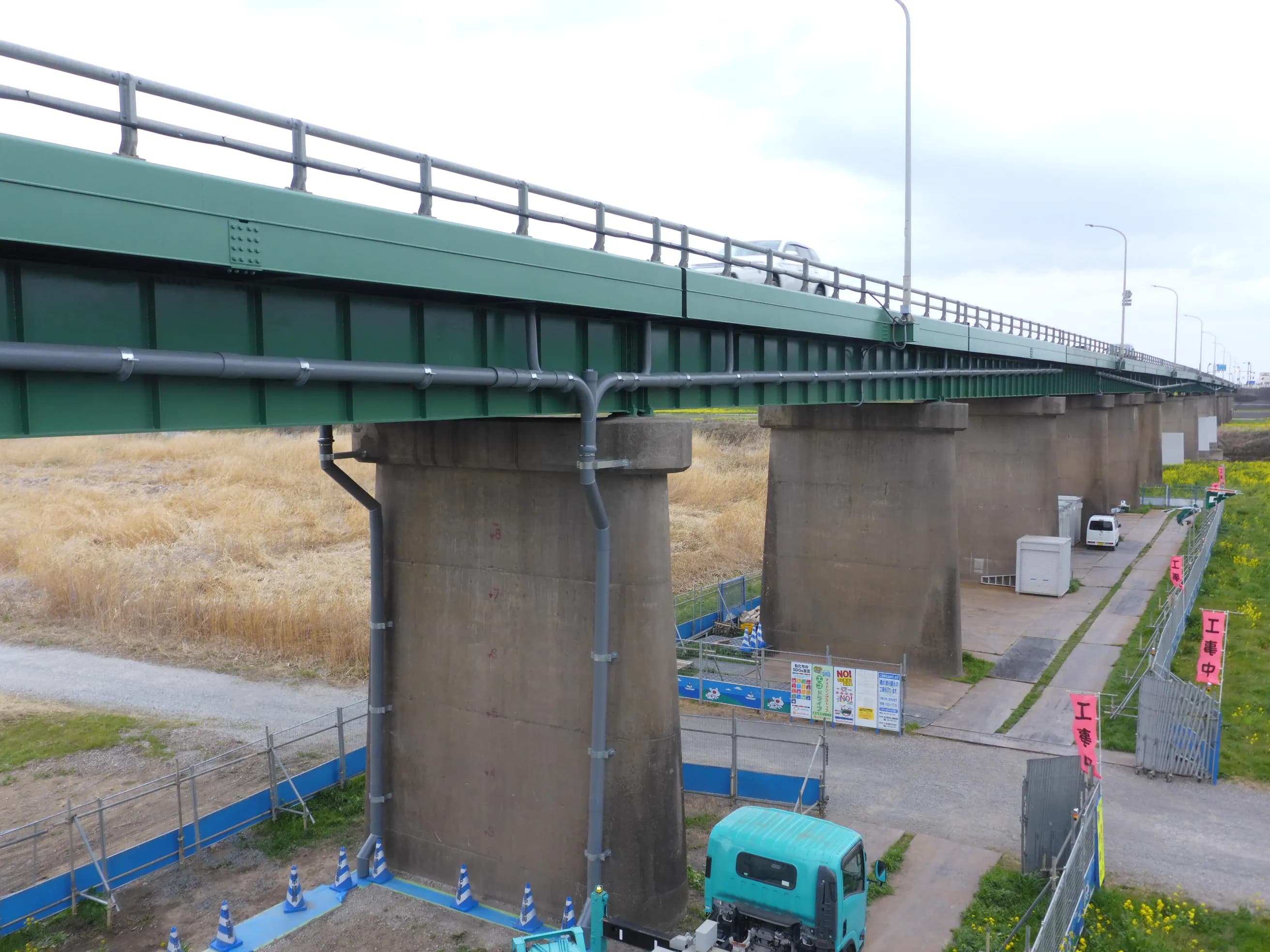 埼玉県道宝珠花橋 鋼構造物塗装修繕 - After